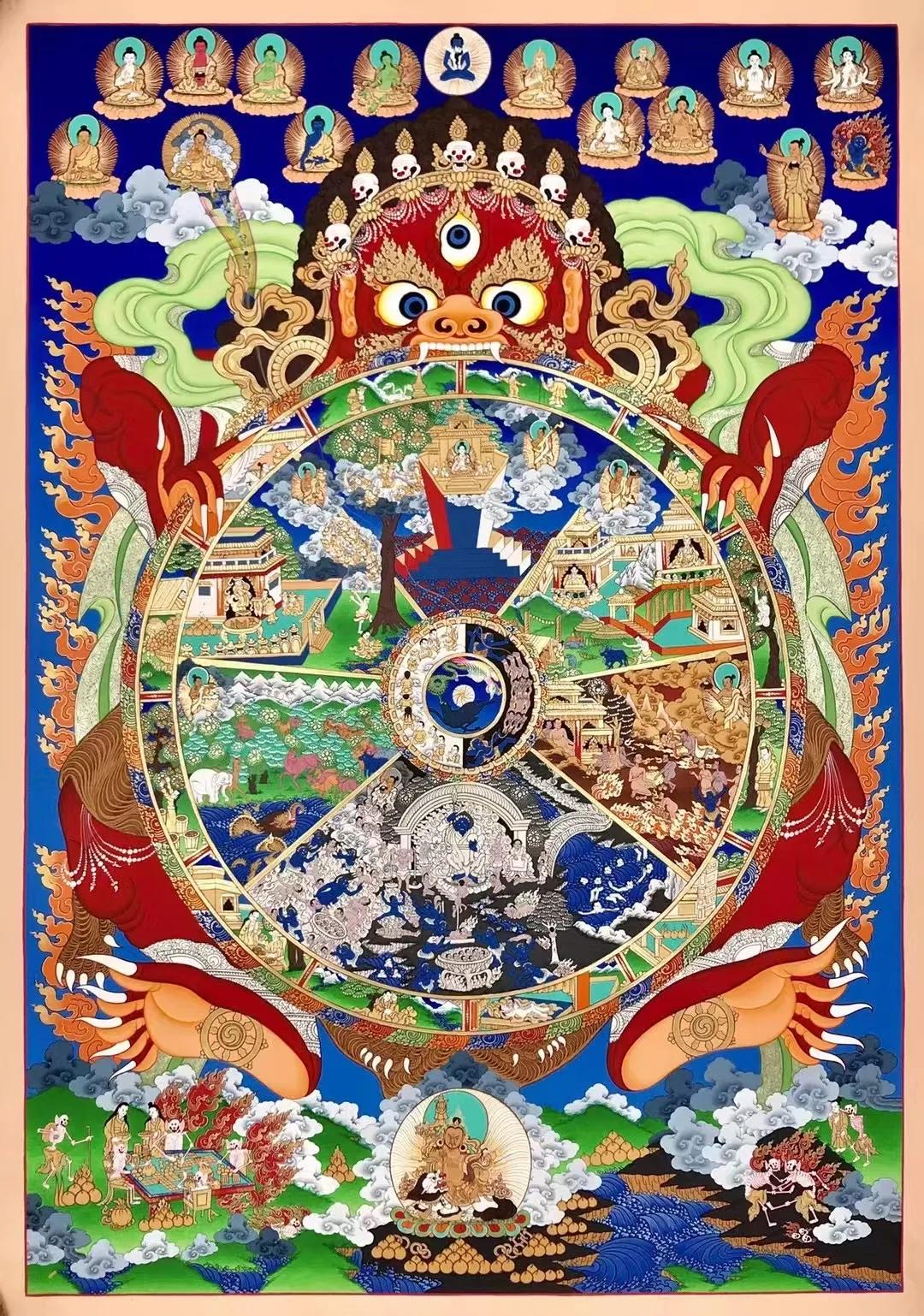 传世唐卡～六道轮回