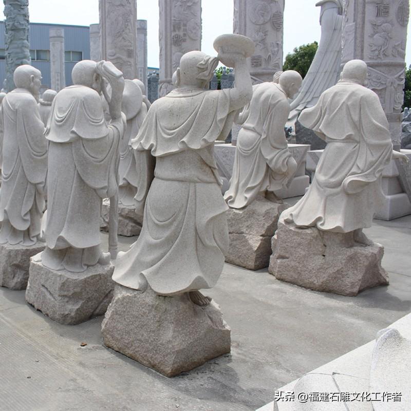 中国古美術・寿山石の羅漢像·仏像・箱付き・文房具・置物 - 彫刻
