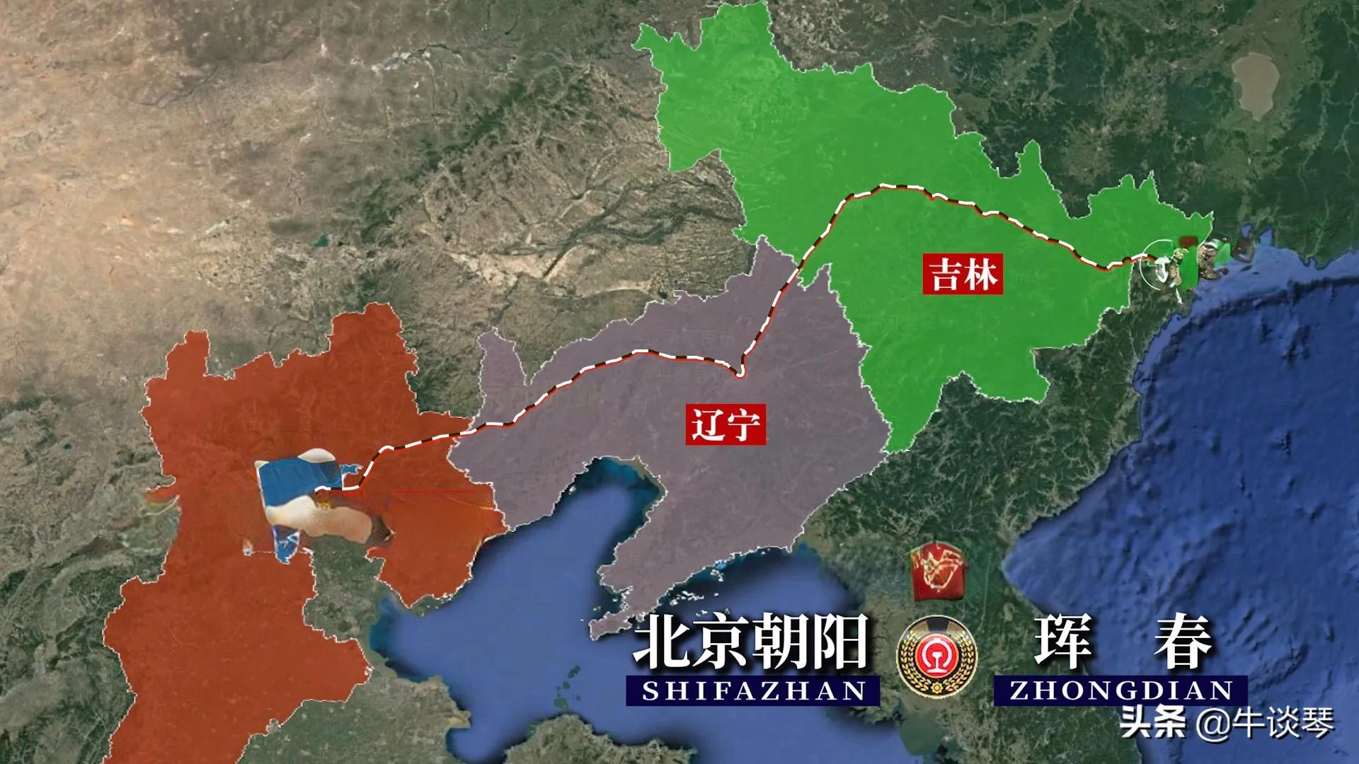 G3649次列车运行线路图:北京朝阳开往吉林珲春,全程1478公里 G3649次列车运行线路图:北京朝阳开往吉林珲春,全程1478公里